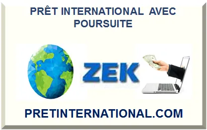 PRÊT INTERNATIONAL AVEC POURSUITE 2026